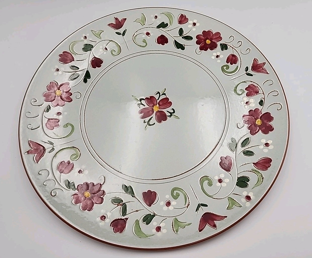 Stangl Pottery Garland Pattern 12 1/4" Chop/Serving Plate/Platter Vintage