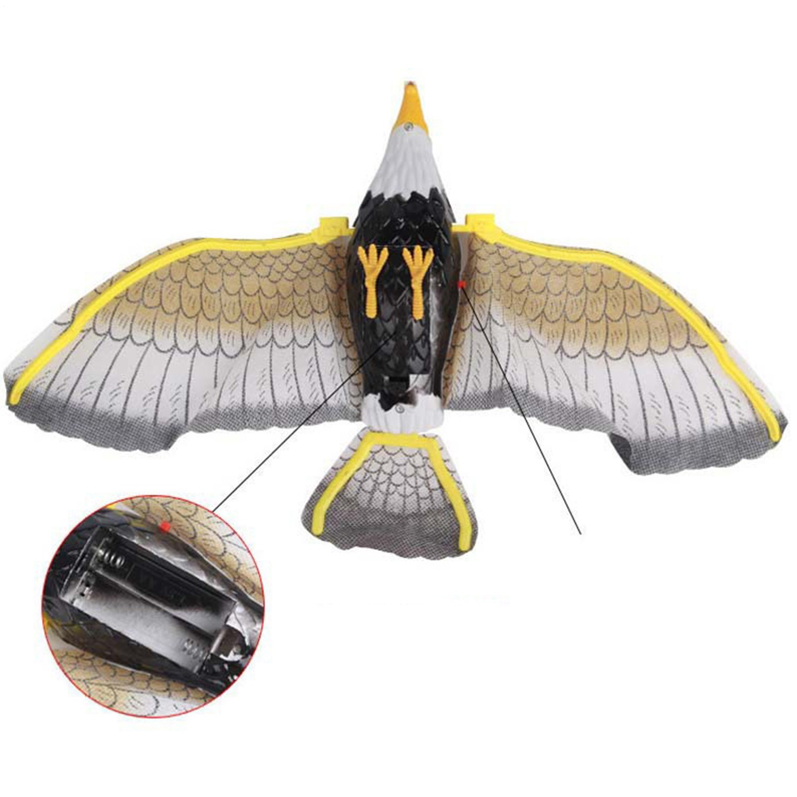Parrot Toy,Interactive Cat Toys Automatic Hanging Eagle Flying Bird Cat Play 