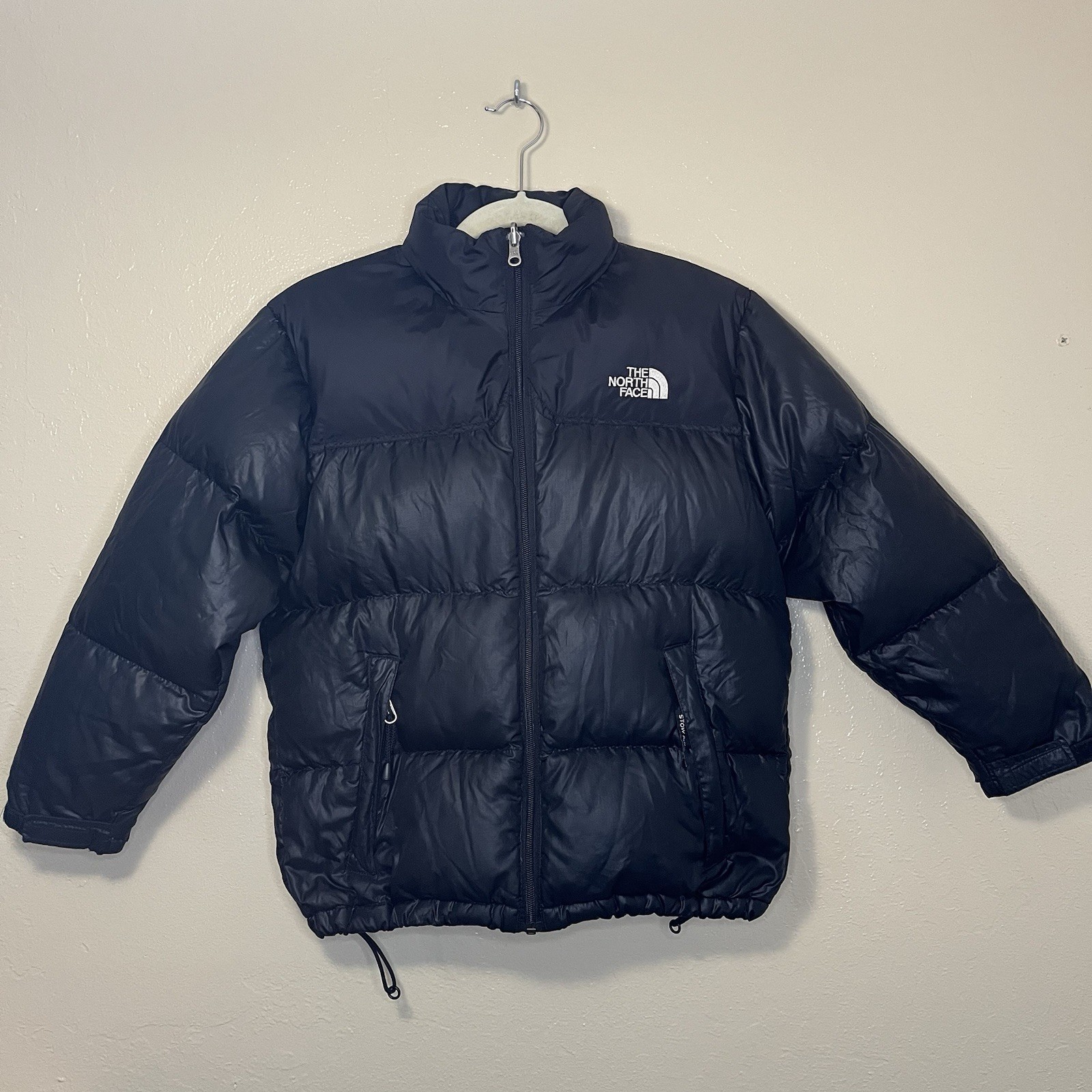 The North Face 600 Fill Down Puffer Jacket Black Boys Size L Kids Winter Coat