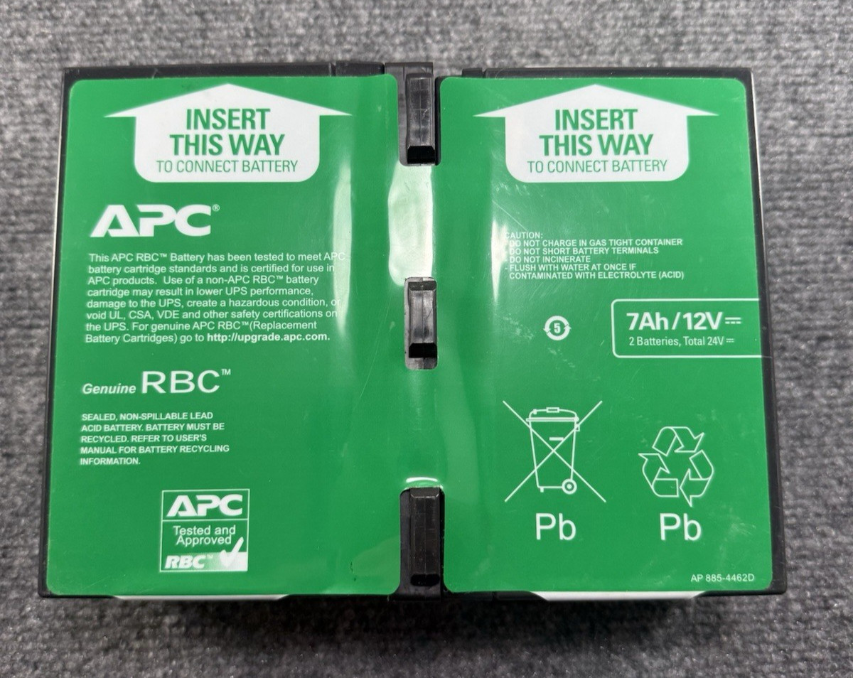 APC RBC123 7AH/12V (2) Batteries, Total 24V Battery Cartridge for APC SMART UPS