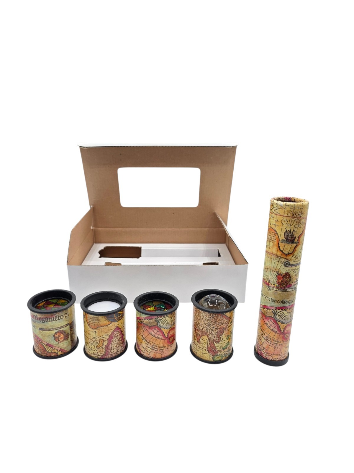 Bits And Pieces Changeable Kaleidoscope 4 Heads Optical Instrument Classic Toy 