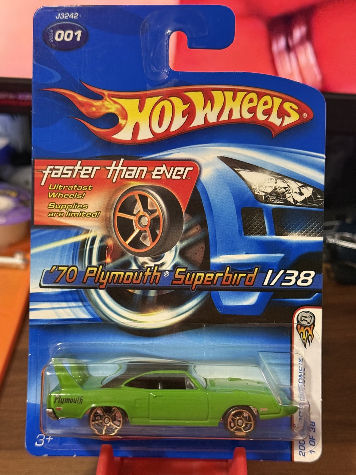 Hot Wheels 2006 First Editions Green '70 Plymouth SUPERBIRD Faster than Ever