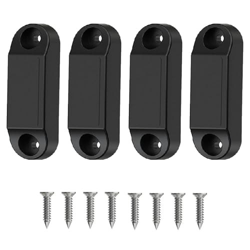 4pcs RV Magnetic Door Holder, RV Magnetic Baggage Door Catch to Keep Door Black