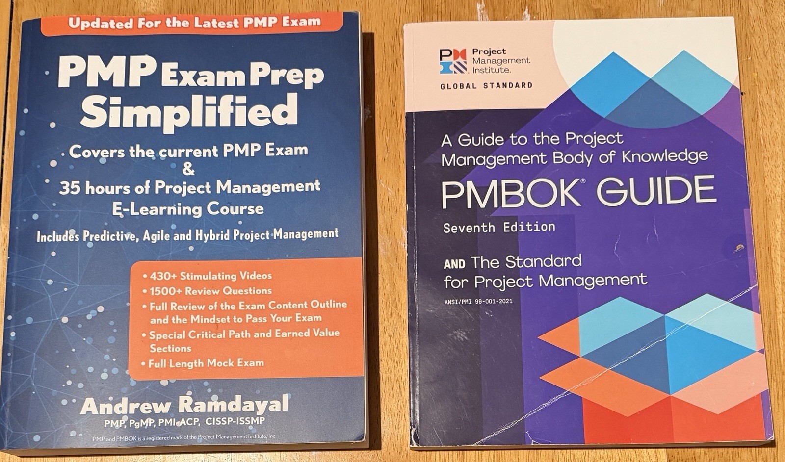 PMBOK guide 7th edition PMI & PMP Exam Prep Simplified Paperback Books