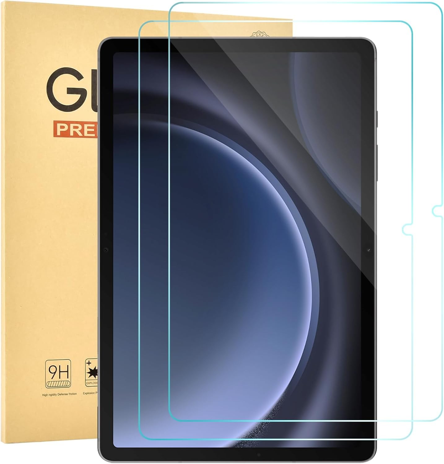 2 Pack Screen Protector for Samsung Galaxy Tab S9 FE 5G 9H Tempered Glass