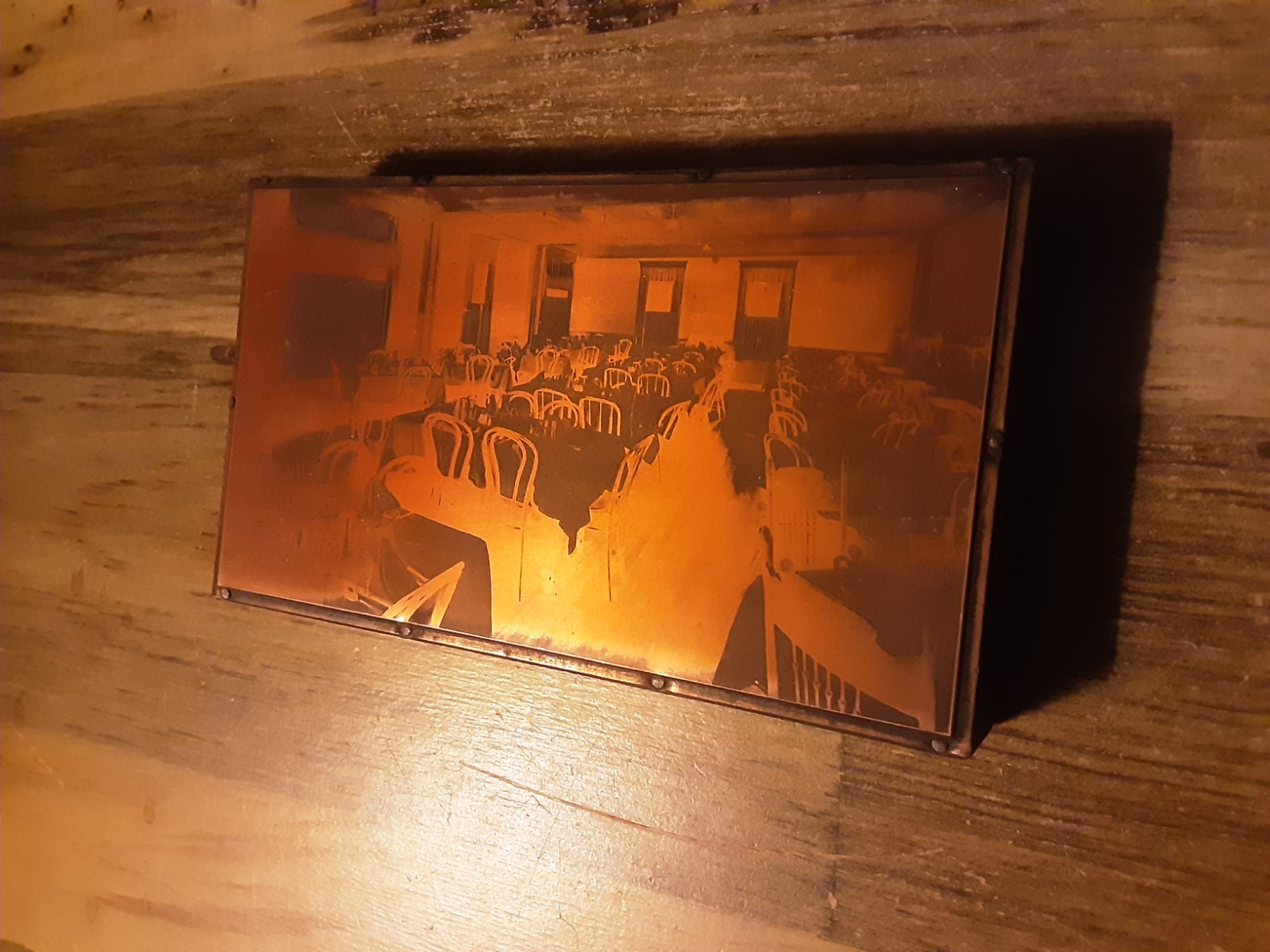 ANTIQUE STRAWBERRY HILL HOTEL BETHELHEM NH WOOD COPPER PRINTERS PRINTING BLOCK