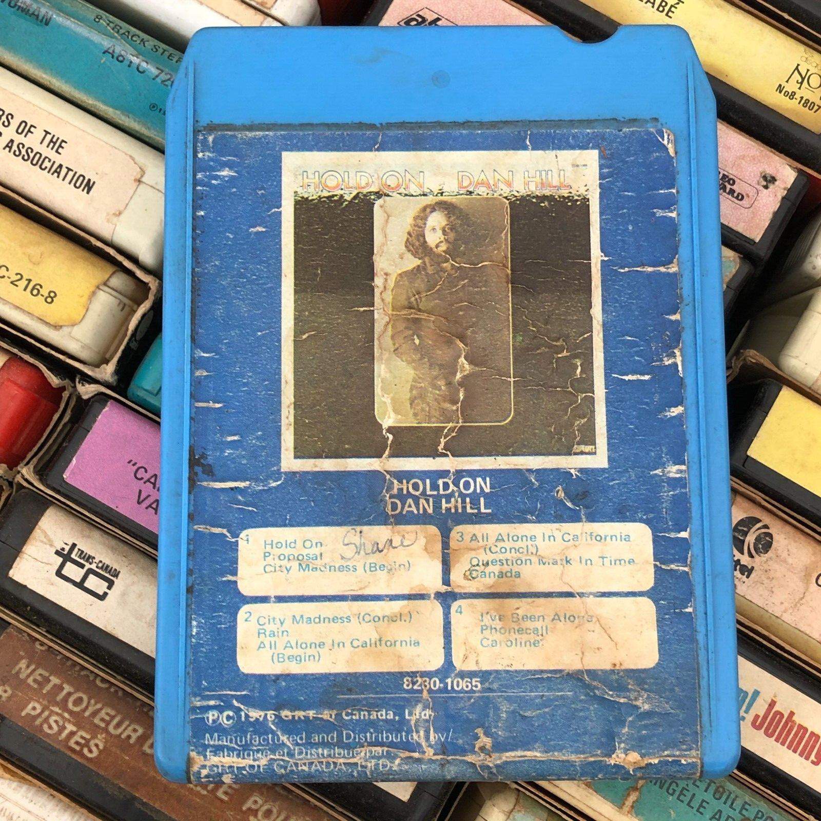 Dan Hill : Hold On 1976, 8 Track Tape CANADIAN