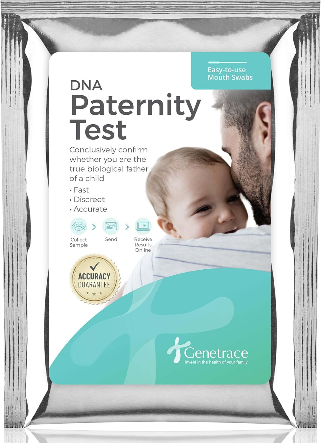 DNA Paternity Test Kit - Lab Fees & Shipping Included - at Home Collection Kit f