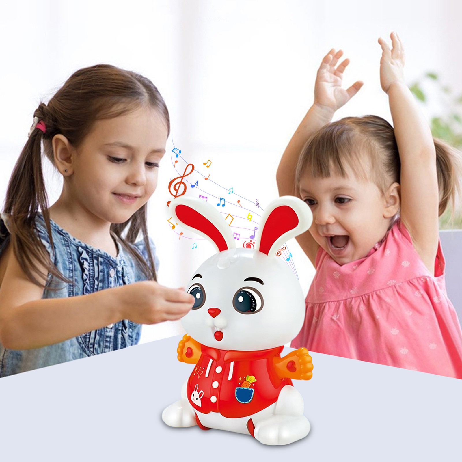 Musical Dancing Toy Children's Education Toy Rabbit Light Up Dancing qualified