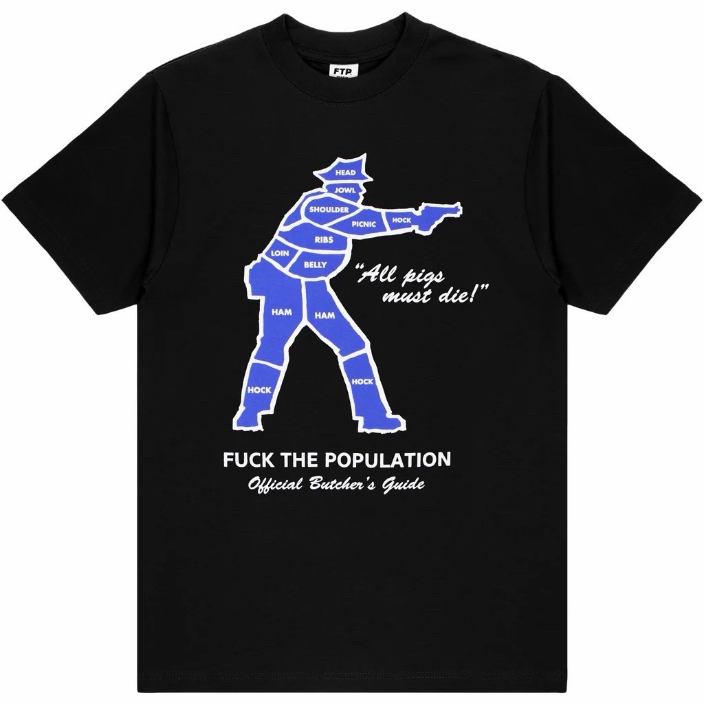FTP All Pigs Must Die Logo Tee Large Black Pre-Order