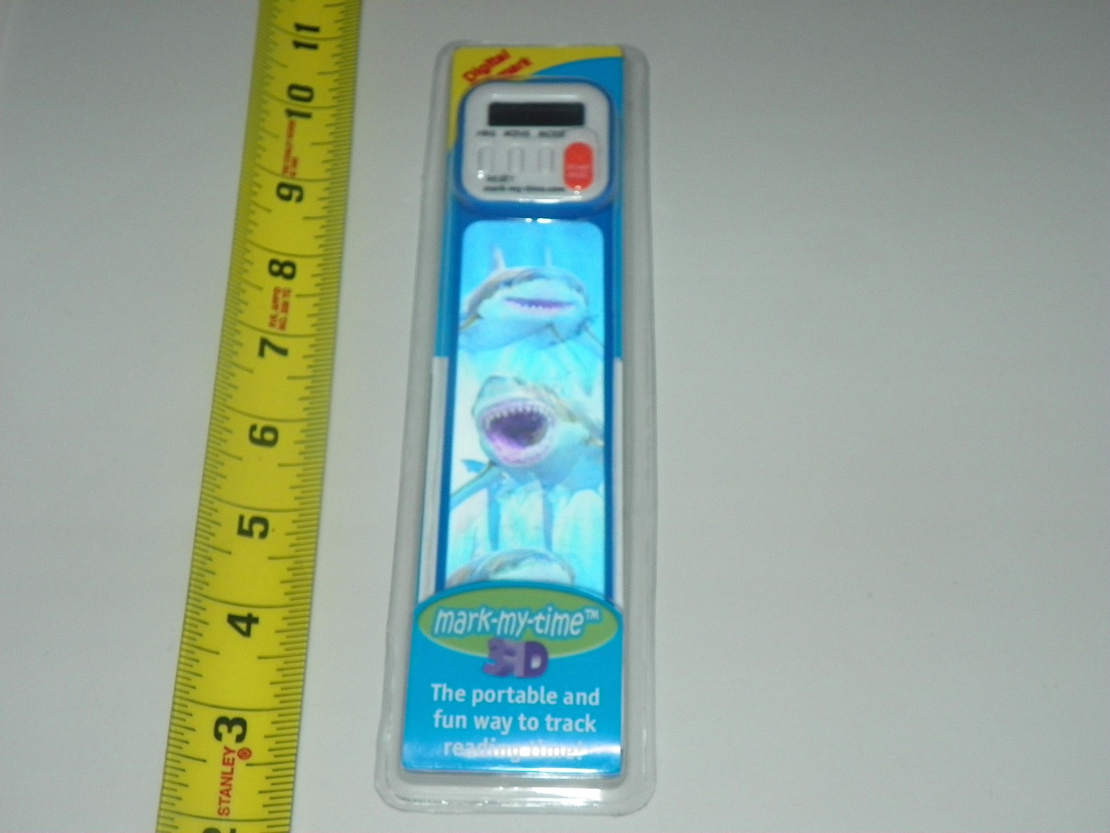 Mark-My-Time LED Book Light and Digital Reading Timer Bookmark, Blue Camouflage