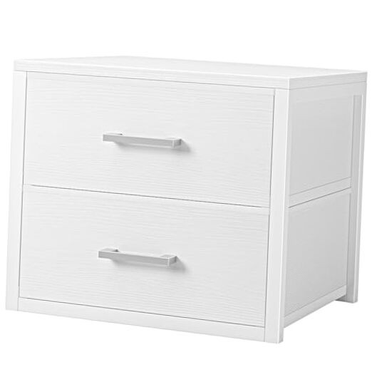  Stackable Storage Drawers Closet Organizers M(11.2"D x 15.2"W x 16.1"H) White