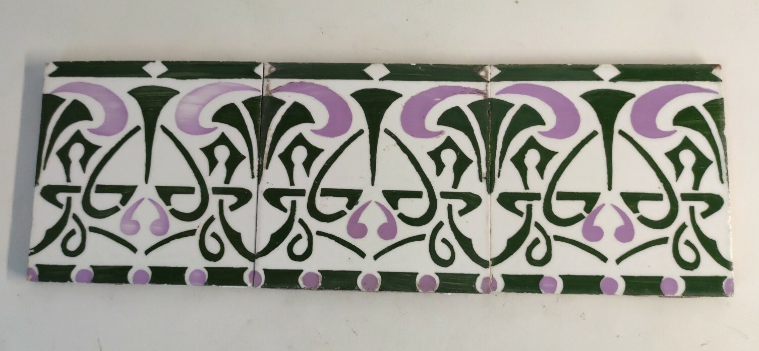 Rare Ancien Carreaux En Faïence De Desvres XXème Siècle Vintage Déco Collection