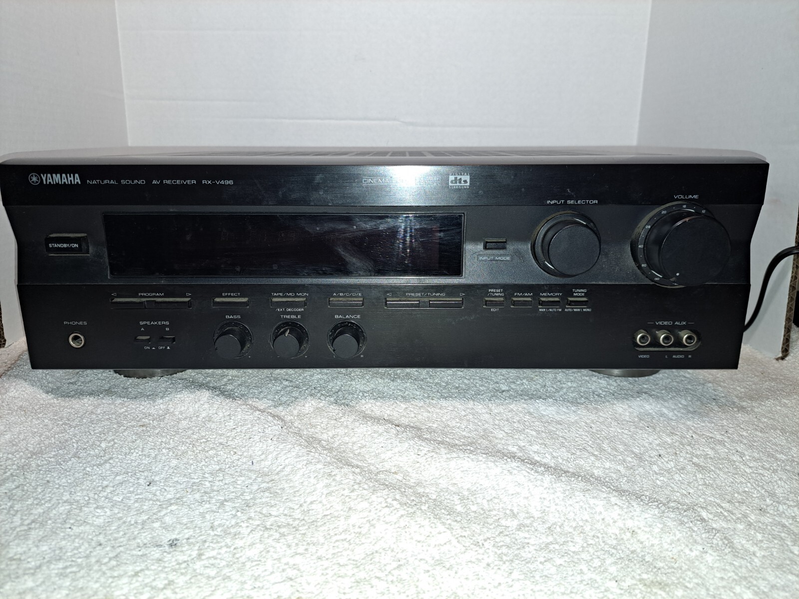 Yamaha RX-V496 Stereo Sound Receiver Tested Cinema W/OEM remote Bundle Working