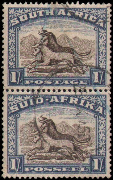 South Africa #62 Used vertical pair