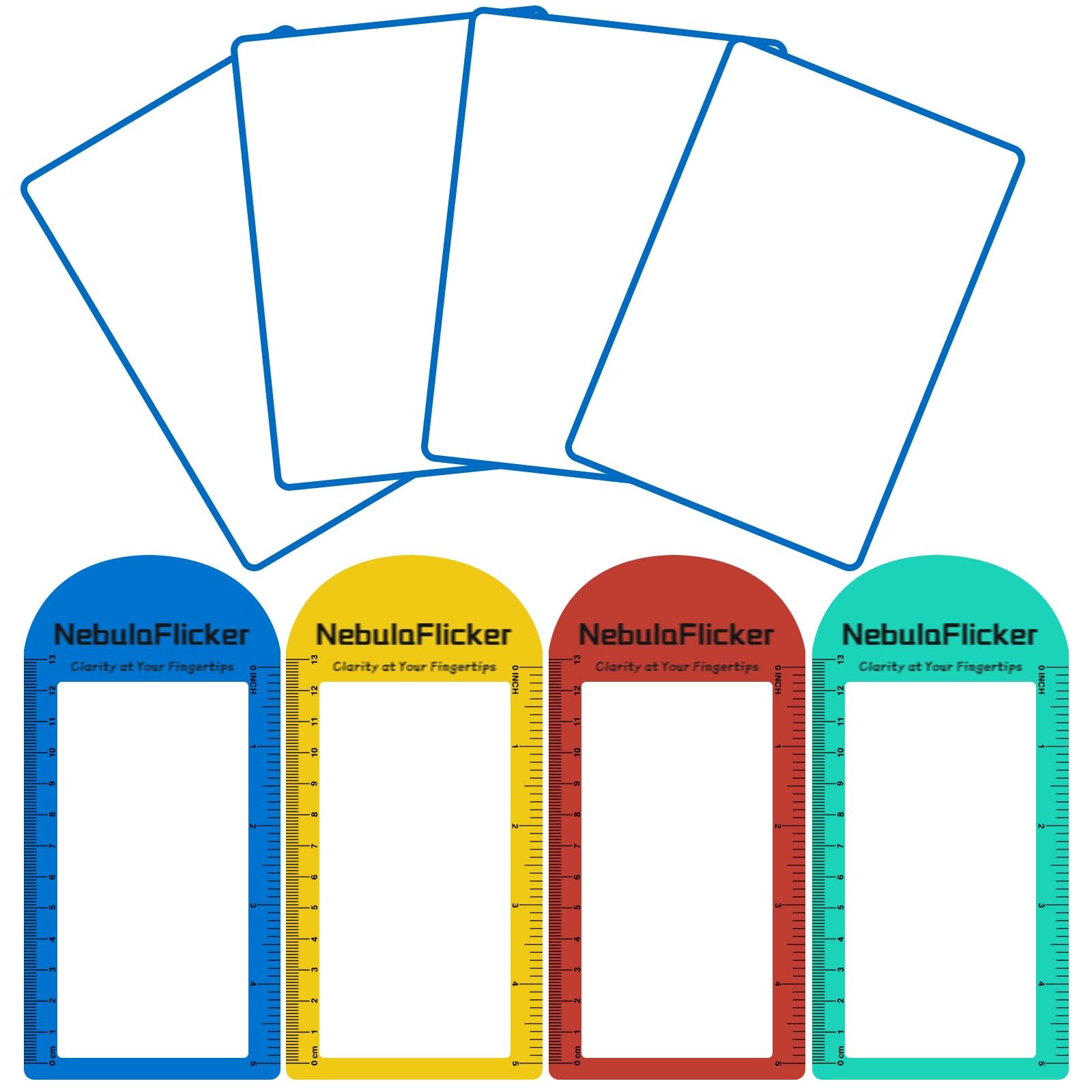 4 Pcs Magnifying Sheet 3X Page Magnifier for Reading Lightweight PVC Clear 