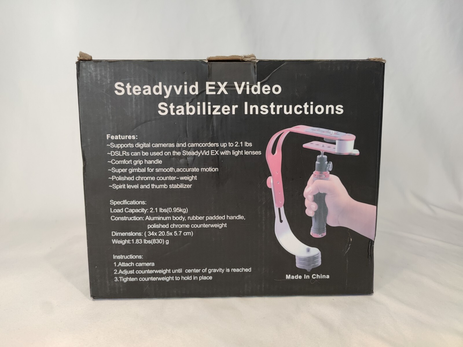 EFOTO Steadyvid EX Video Stabilizer Gimbal for Digital Camera Or Camcorder 