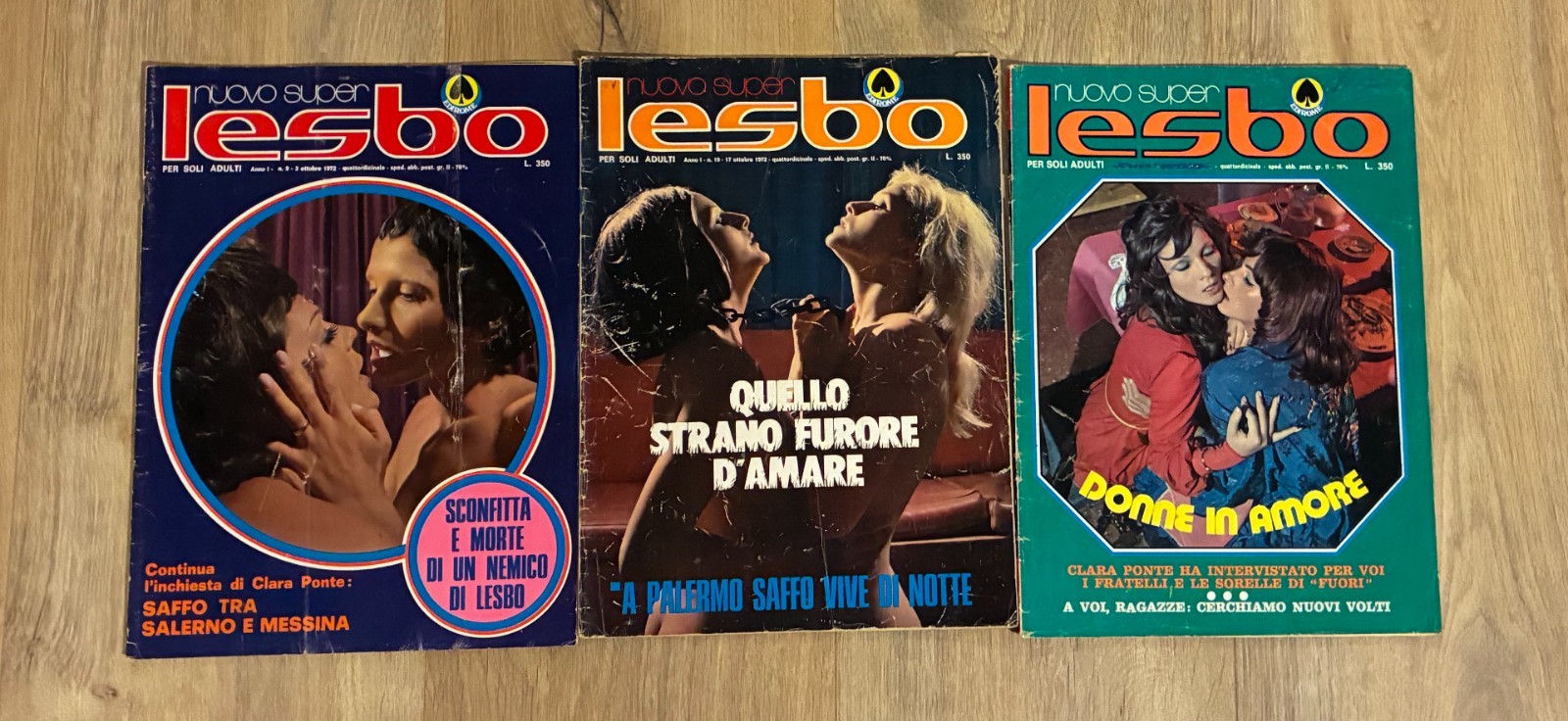 FOTOROMANZO erotico in B/N nuovo SUPER LESBO anno 1 - 3 NUMERI del 1972