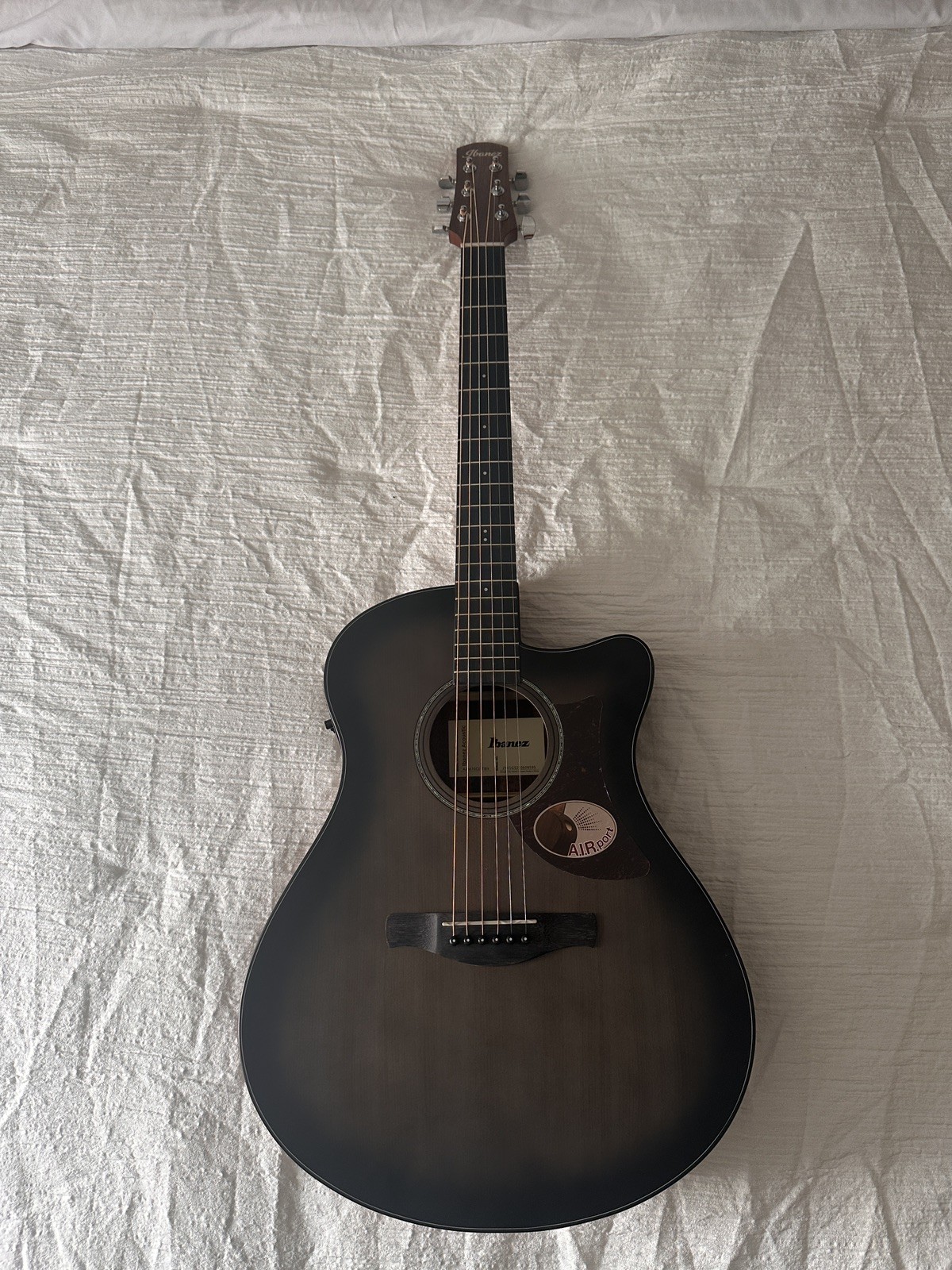 Ibanez AAD50CETCB Advanced Acoustic-Electric Guitar Transparent Charcoal Burst