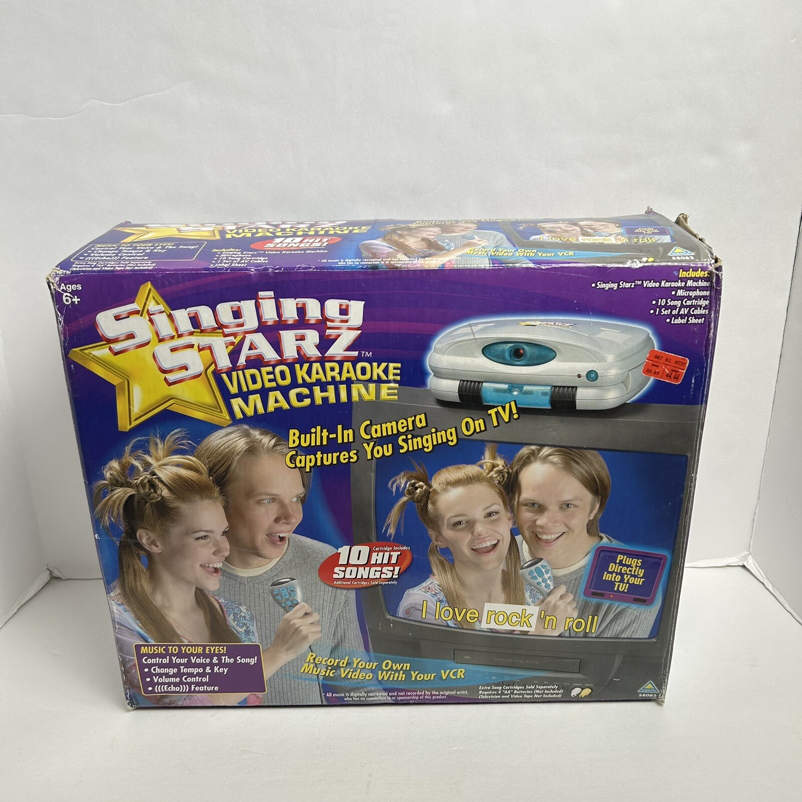 Singing Starz Video Karaoke Machine Vintage Retro DJ VTG 2002 Toy VCR With Box
