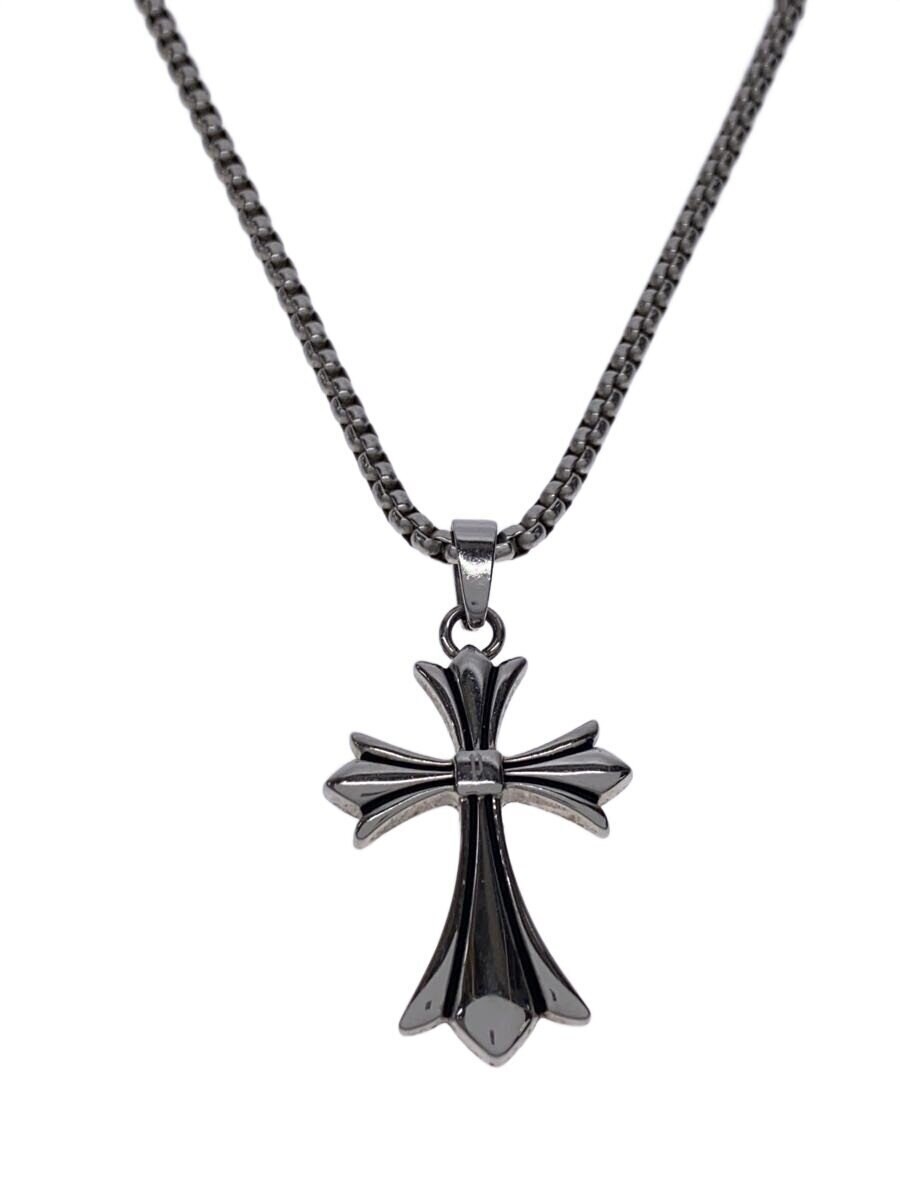 Police Necklace Stainless Steel Slv With Top Mens M1s19