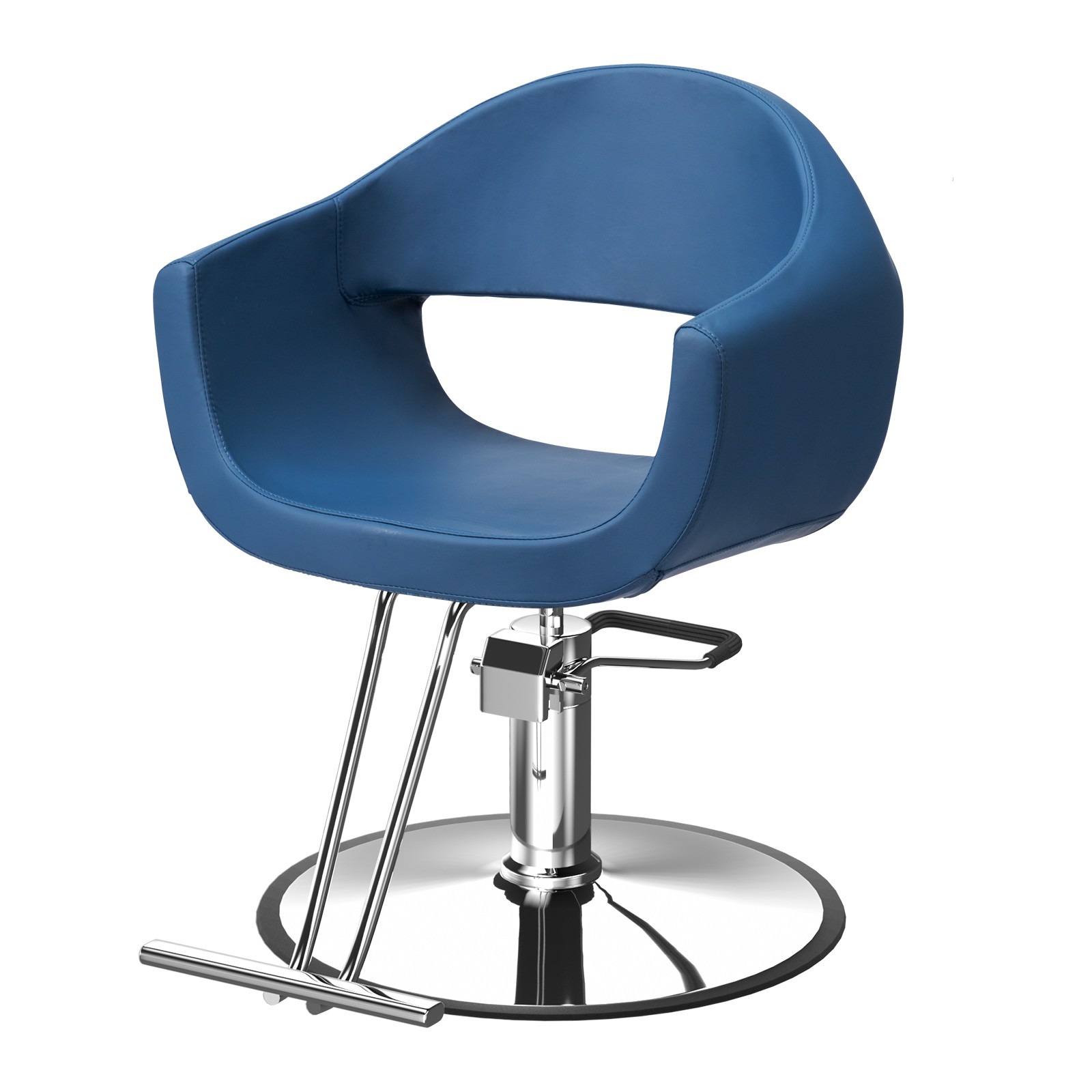 Beauty Spa Chair with Hydraulic Pump, Memory Foam, 360° Swivel for Hair Stylist