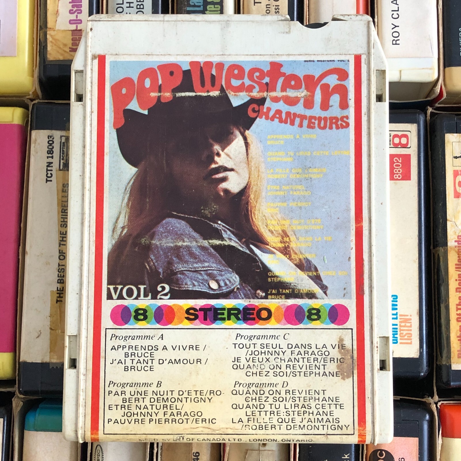 Pop Western Chanteurs : Vol.2, 8 Track Tape CANADA