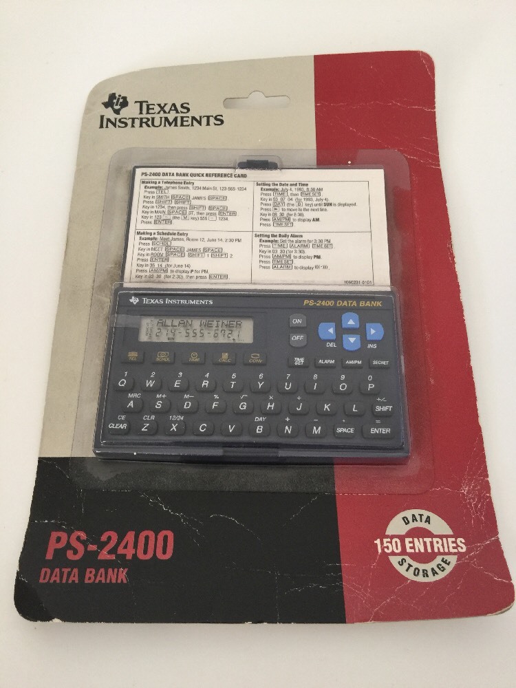 Texas Instruments PS-2400 Calculator Data Bank New