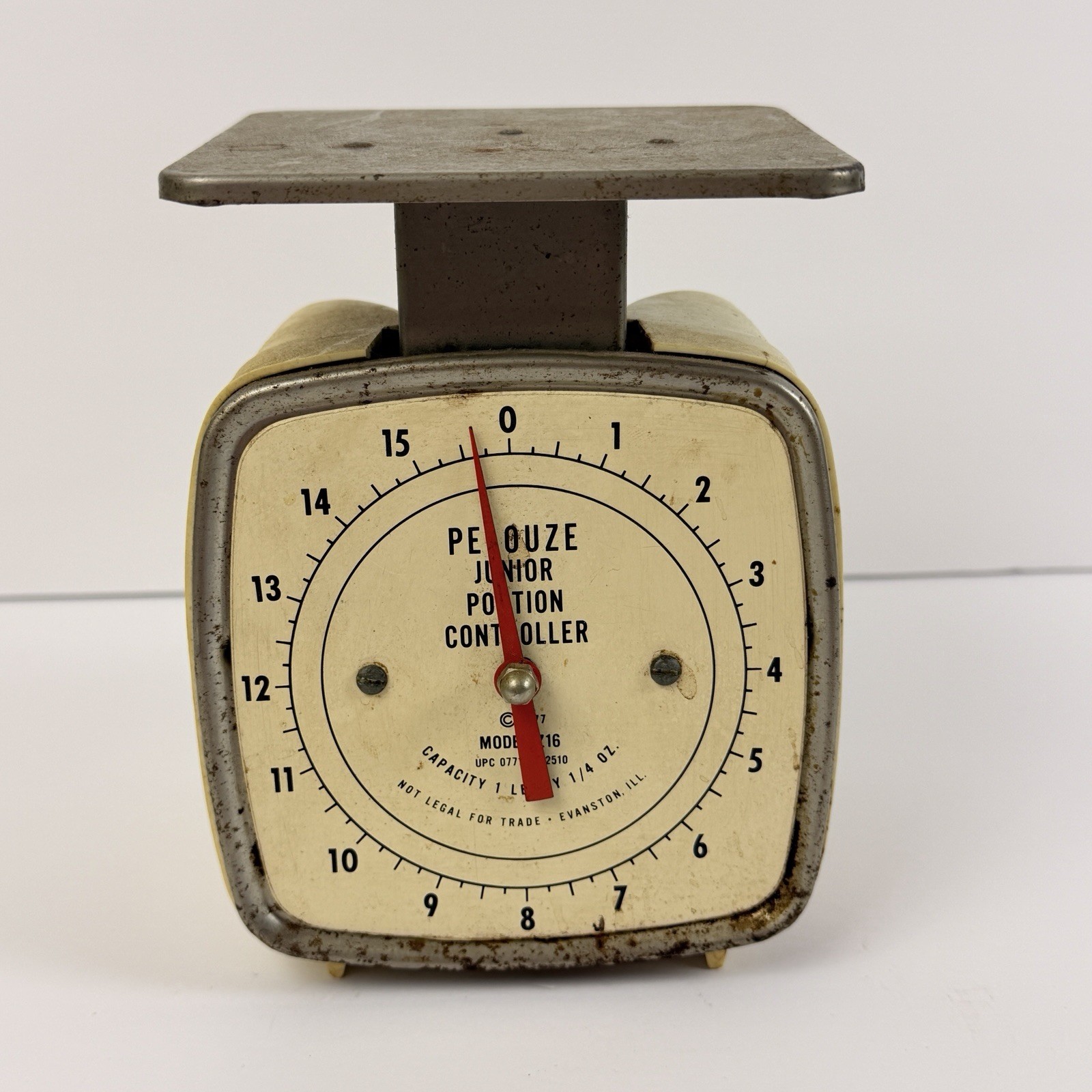 Rare Pelouze Junior Portion Controller Scale Kitchen Decor Cottagecore Vinatge