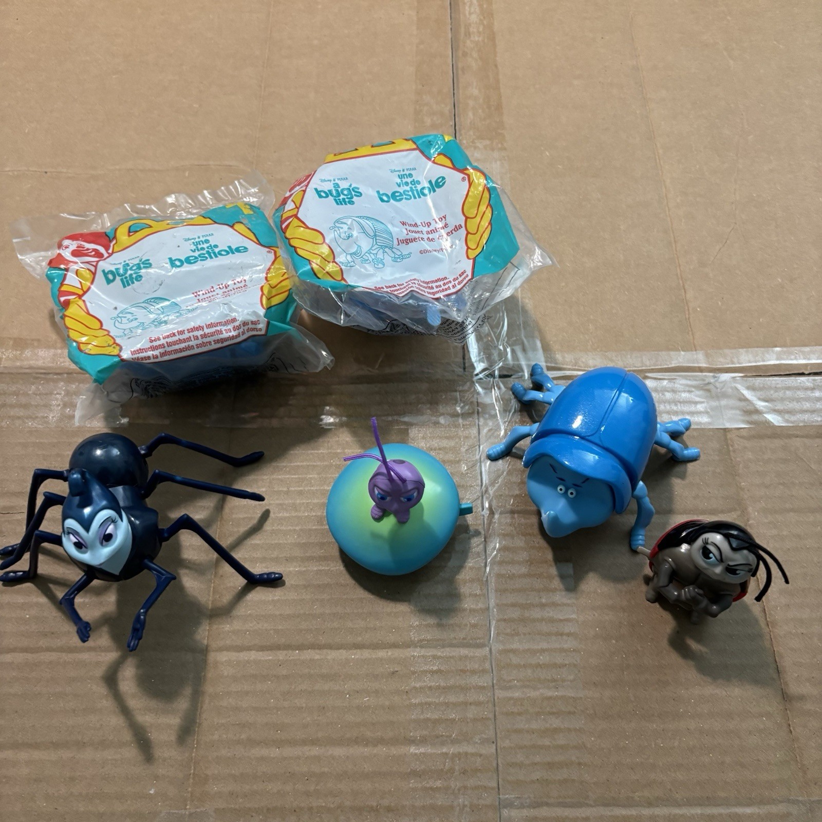 Disney Pixar A Bug’s Life 1998 Vintage Toys Lot McDonald’s Happy Meal