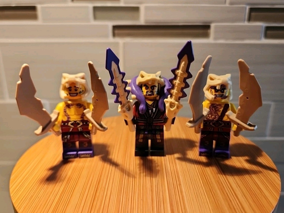 Lego Ninjago Master Chen Minifigure Anacondrai Leader w/Chope Krait & Weapons