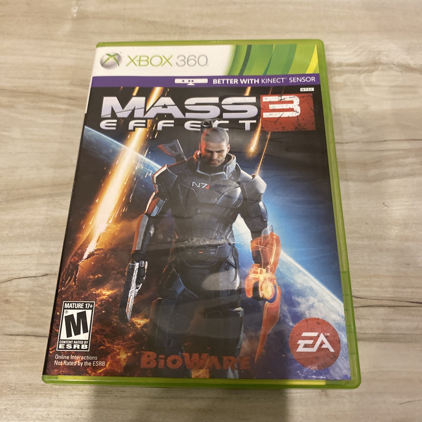 Mass Effect 3 (Microsoft Xbox 360, 2012) 2 DISC VG+