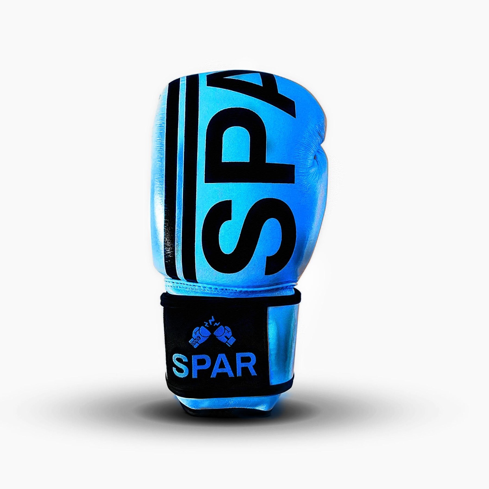 SPAR Boxing v2 Bag Gloves | Blue | 12oz | Straps | Italian Leather