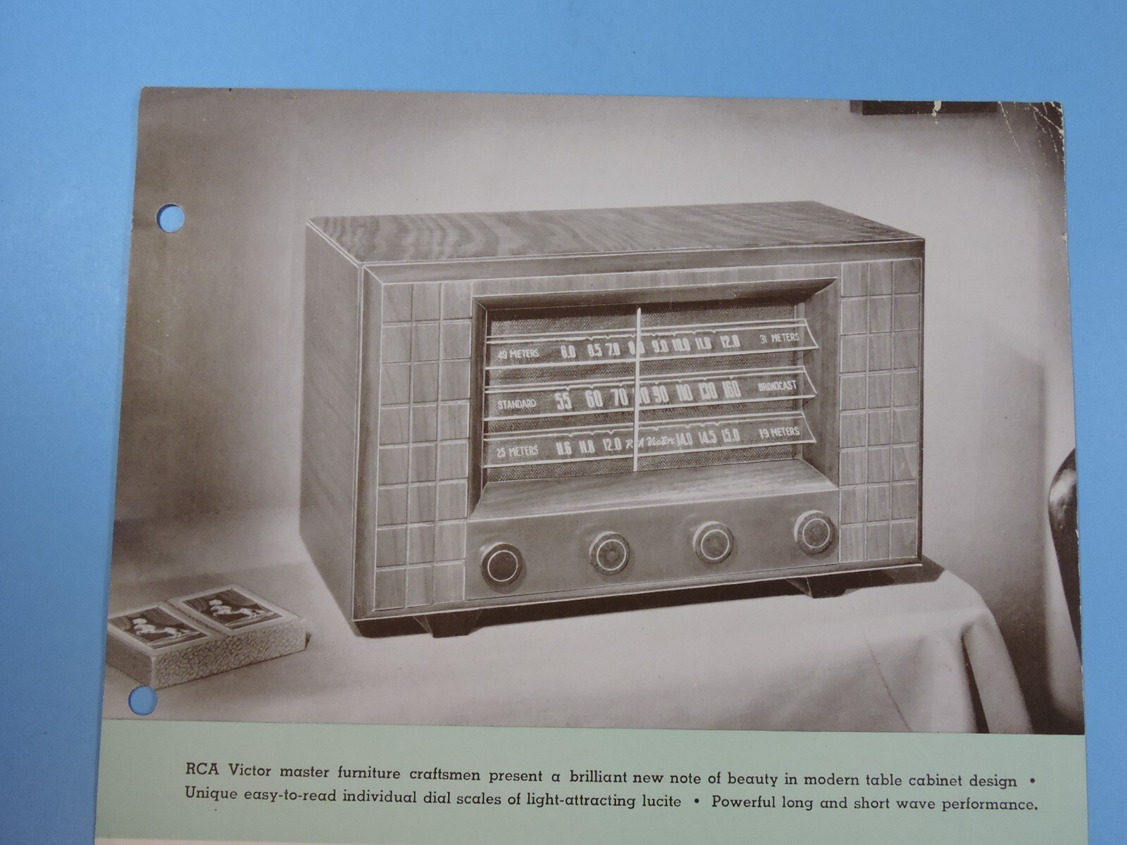 Vintage RCA Victor Company - Dealer Sales Promotion Tube Radio Models 50 & 62
