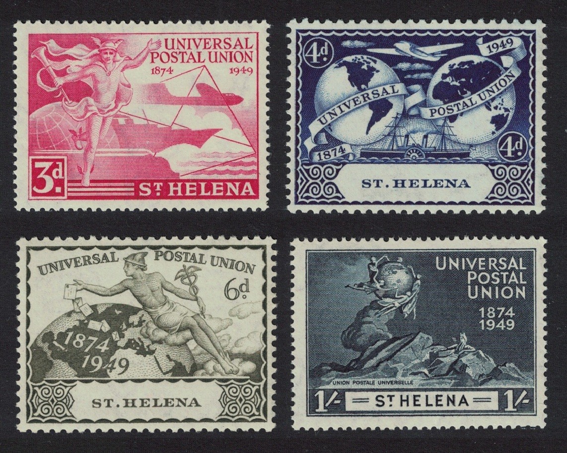 St. Helena 75th Anniversary of UPU 4v 1949 MNH SG#145-148 Sc#132-135
