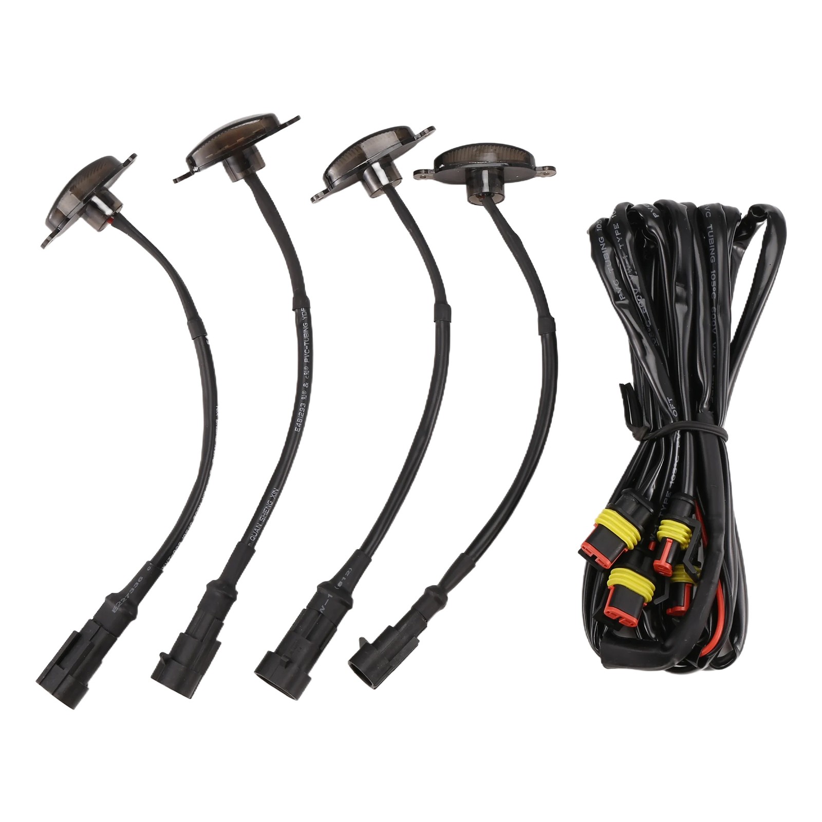 4X   Smoked Lens Amber LED Front Grille Running Lights for    2009-2018 S1R7