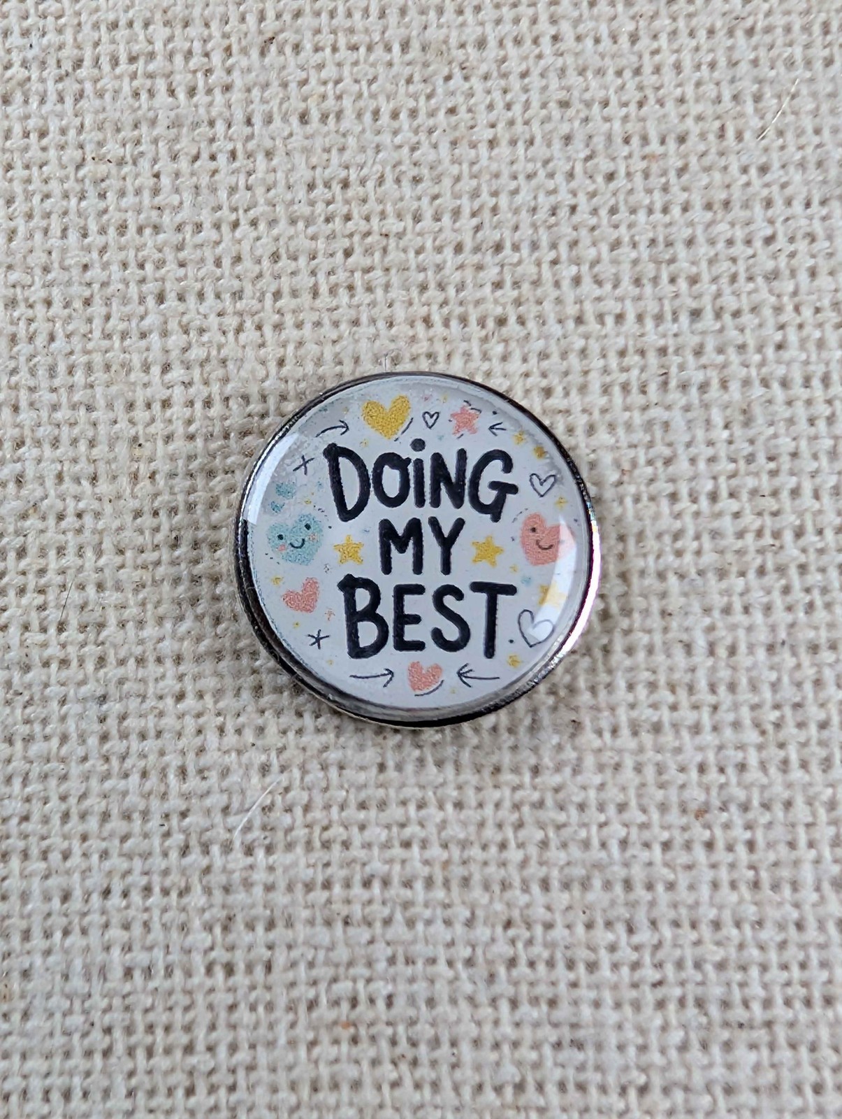 Lapel Pin Badge mental health awareness 'Doing My Best' gift for a friend