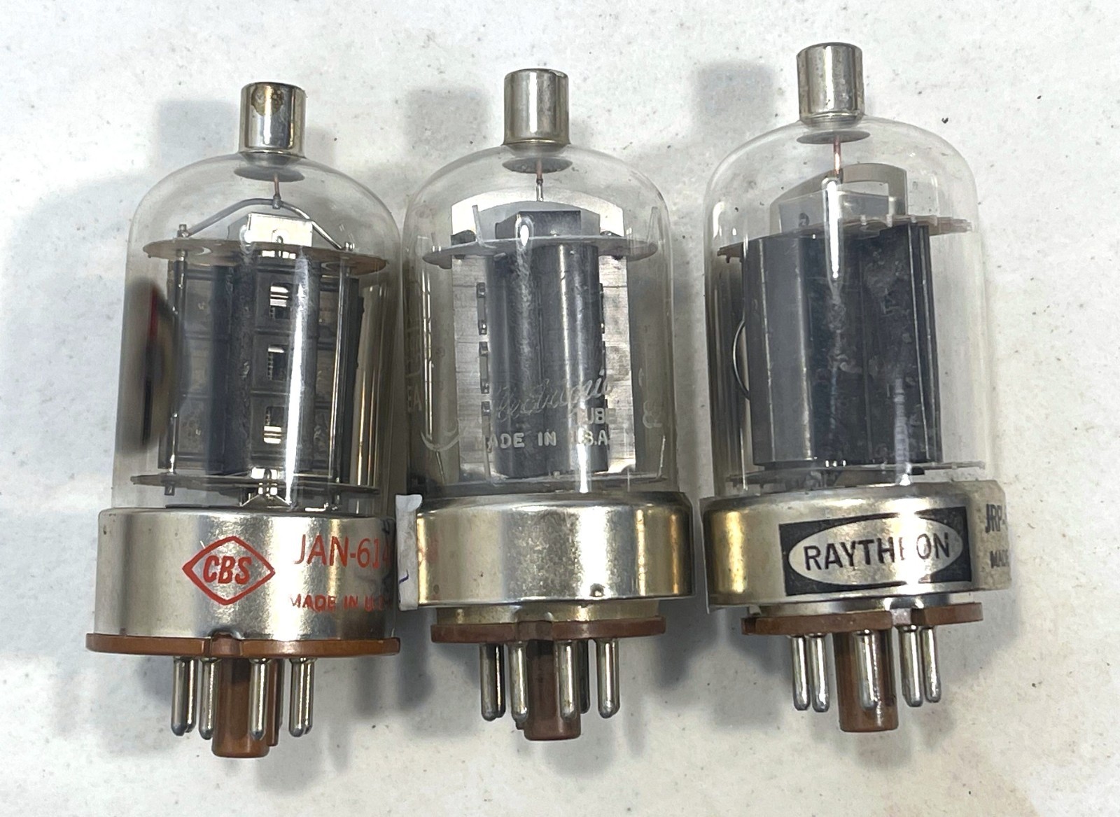 3 6146 Rectifier Amplifier Radio Vacuum Tubes CBS Raytheon GE TV-7 Tested D7