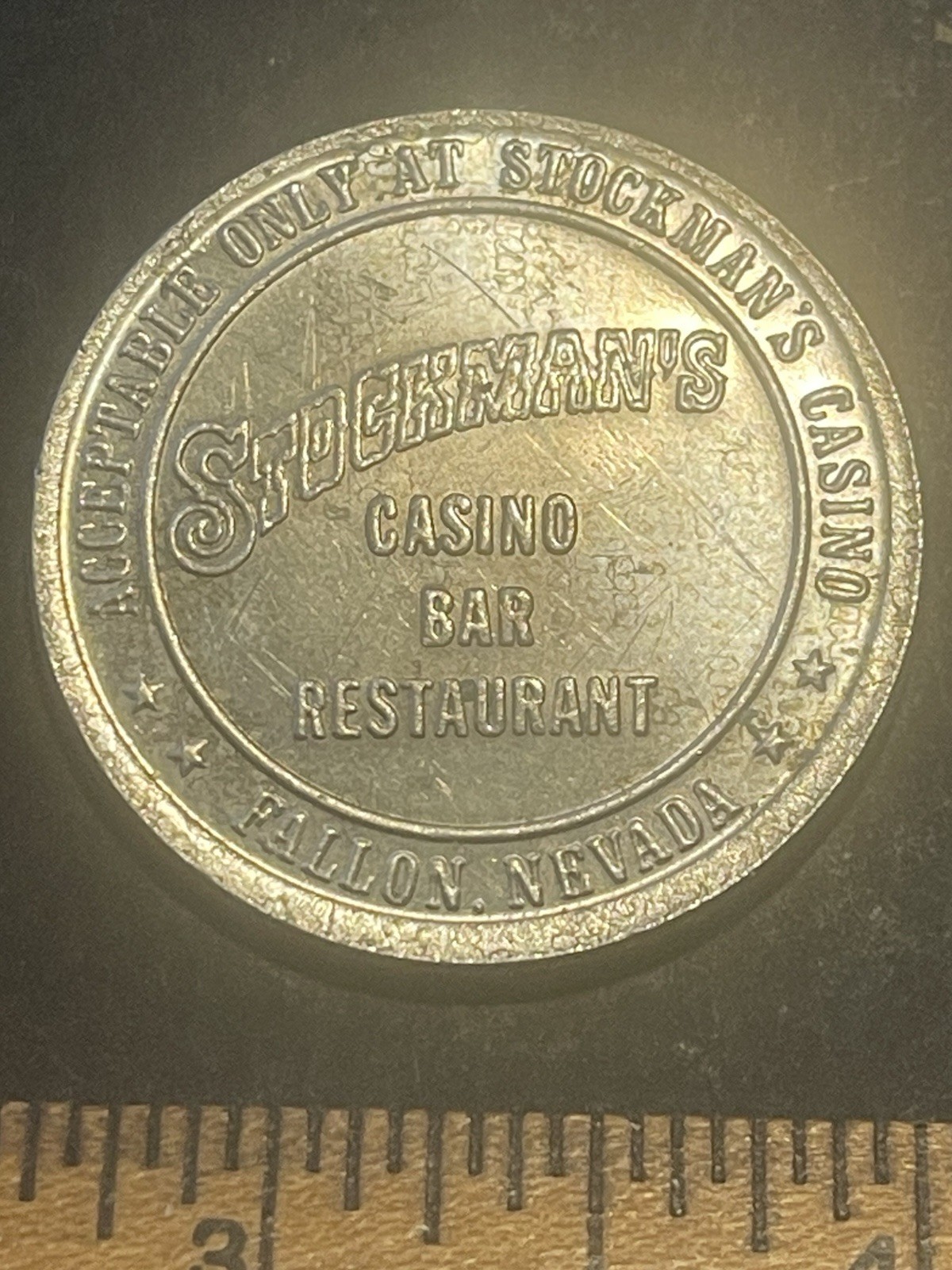 1.00 Token from the Stockmans Casino Fallon Nevada (LM) 1984 T587