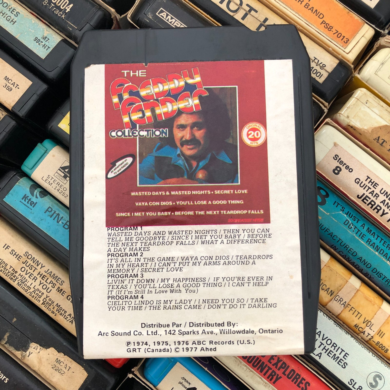 freddy Fender : Freddy Fender Collection 1977, 8 Track Tape  CA
