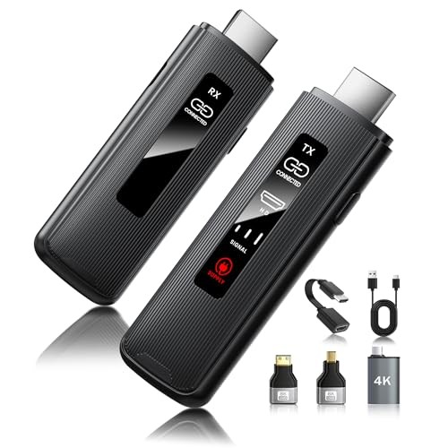 New for 2026 Wireless HDMI Transmitter/Receiver Set 4K60Hz Input 1080P Full HD