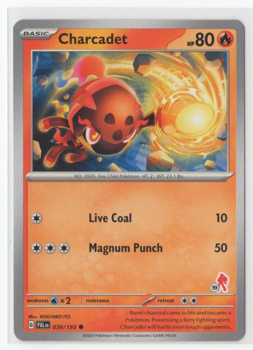 Pokemon Paldea Evolved -  039/193 Charcadet Armarouge Stamped #19