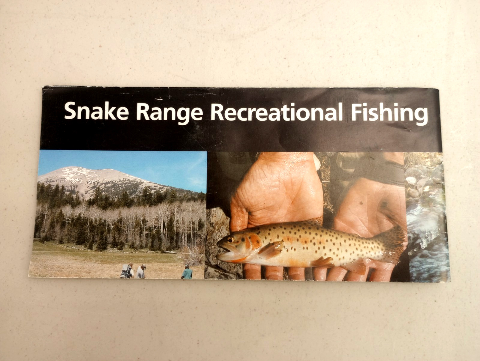 Snake Range Recreational Fishing Opportunities Map Nevada