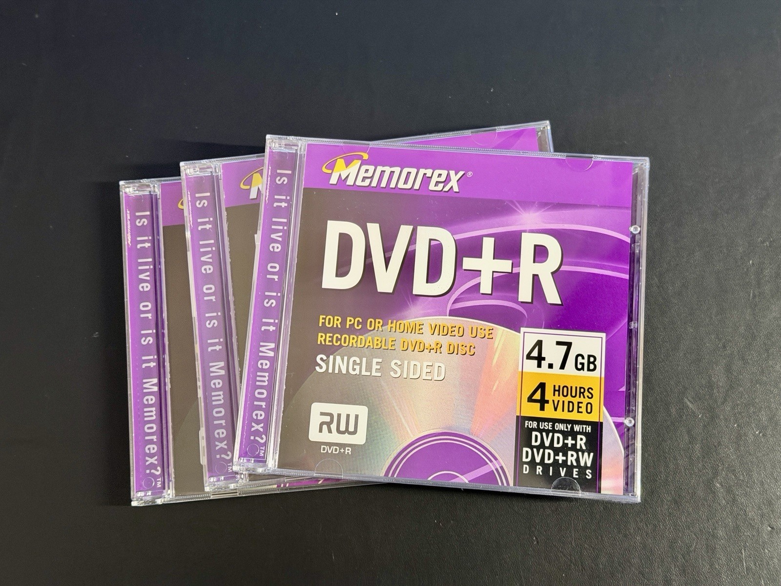 Memorex 4.7GB DVD+R recordable disc 3-Pack