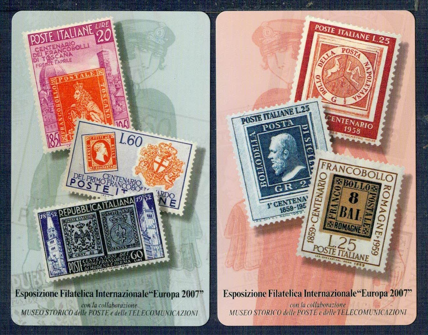 GIAN - Series "EUROPA CARD SHOW 2007" 2 New Cards COMPLETE