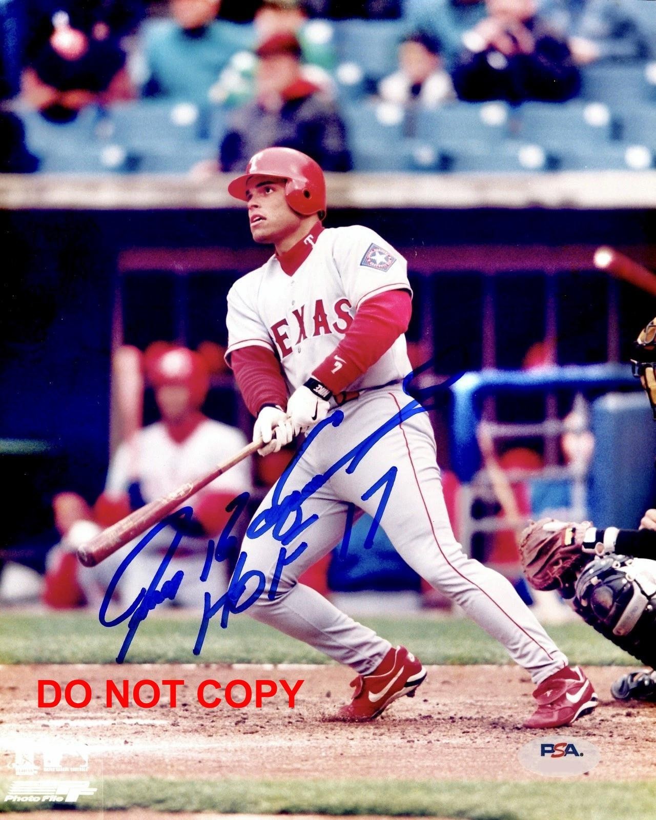 Ivan Rodriguez TEXAS RANGERS Signed Autographed REPRINT 8x10 Photo RP 3
