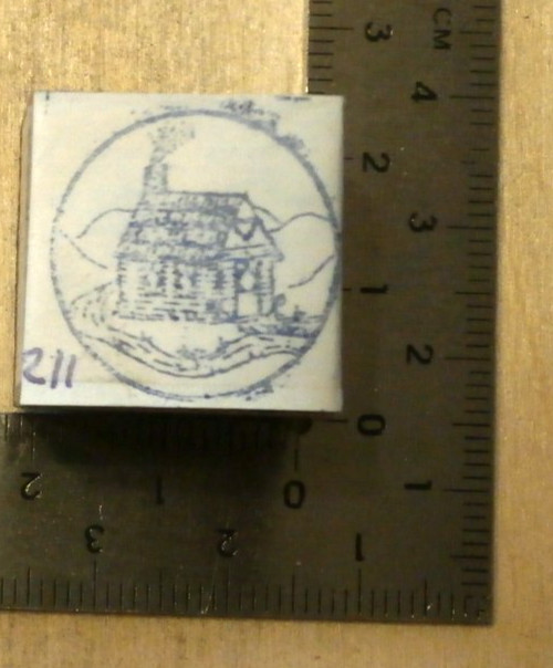 letterpress stamp #211 house #4