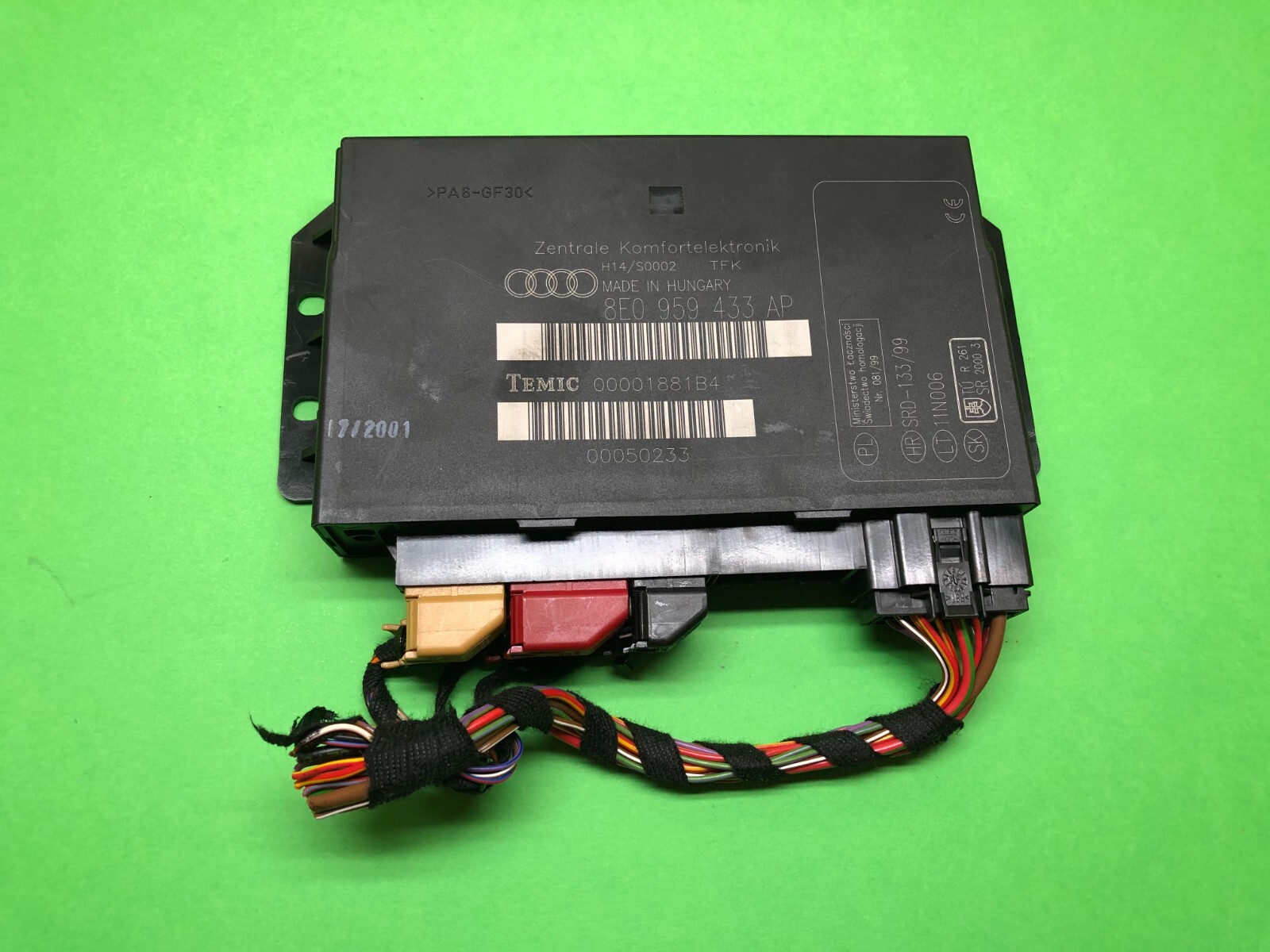 Control unit Audi A4 8E0959433AP 8EO959433AP S0002