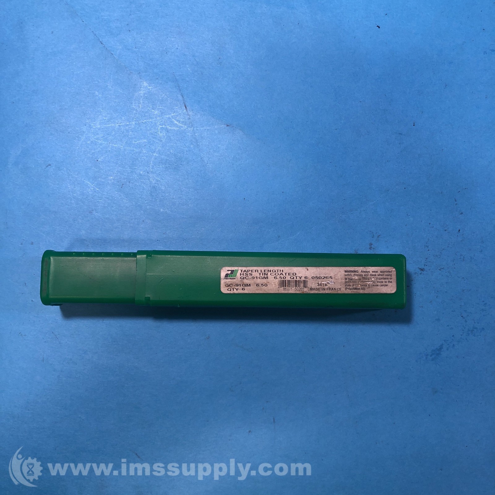 Precision QC-91GM Case of 6 Taper Length HSS Tin Coated Drill Bit 3805