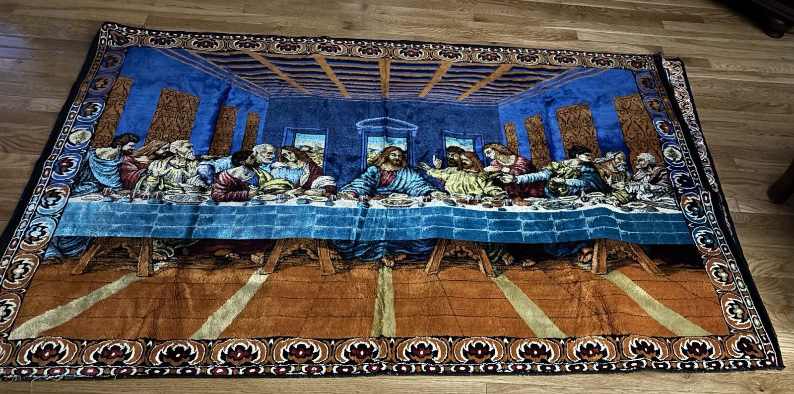 VINTAGE LAST SUPPER TAPESTRY